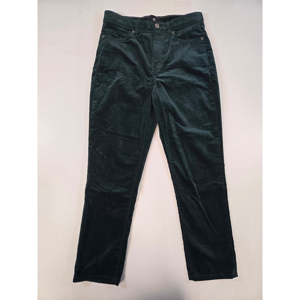 Banana Republic Womens Green Slim Velvet Jean Petite 28 High Rise Emerald 818036